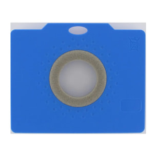 Boite de 4 sacs aspirateurs universels Top Filter avec Adaptateur Click Bag pour aspirateurs Rowenta Fakir 139