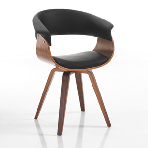 ORESTELUCHETTA sedia MICHIGAN DARK WOOD