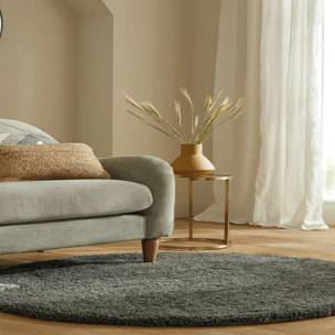 Tapis rond SHAGGY Anthracite