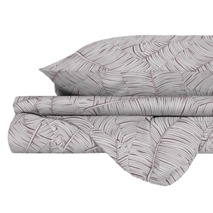 PARURE COPRIPIUMINO ATHENA, 100% Cotone, Made in Italy - JANE ROSA