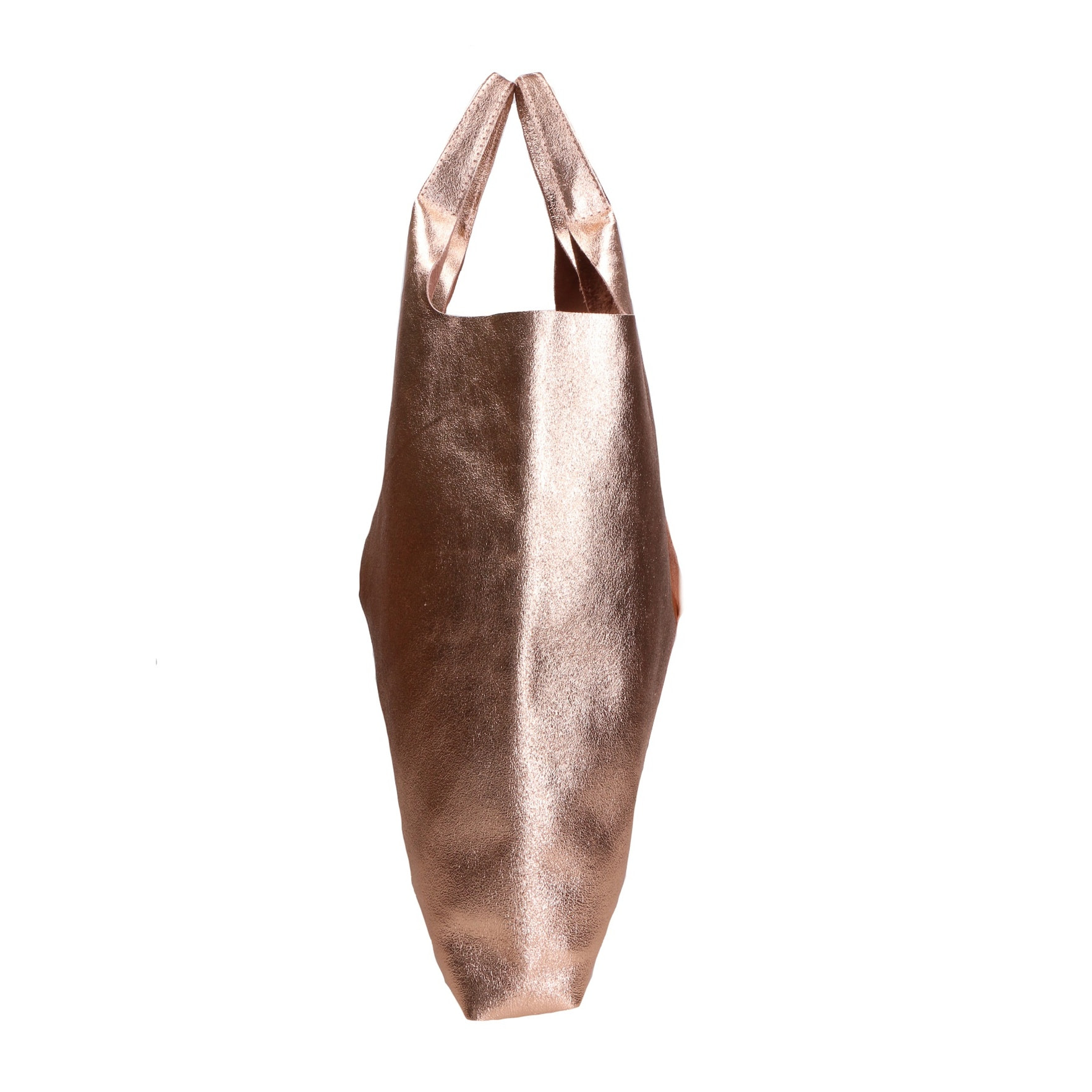 Borsa a spalla da donna - Modello Argenta - Pelle laminata - 44.0 x 38.0 x 3.0 cm