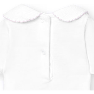 Body bebé manga corta cuello piqué