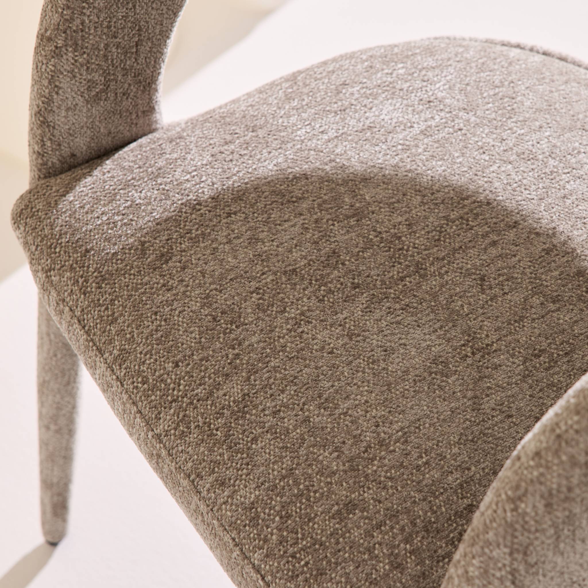 Fauteuil contemporain tissu (lot de 2) ALESSIA