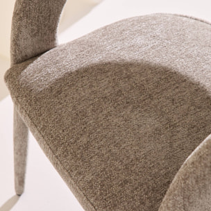 Fauteuil contemporain tissu (lot de 2) ALESSIA
