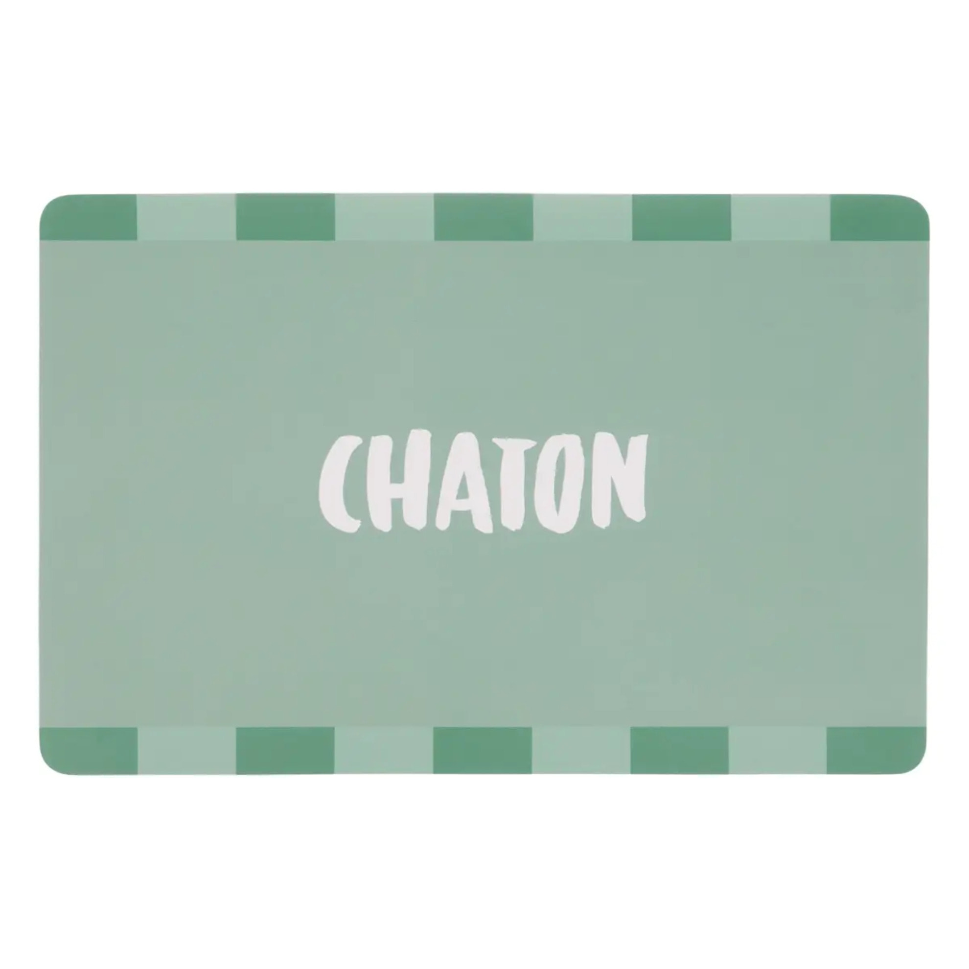Set de table rectangulaire Chateau 30x45cm vert d'eau