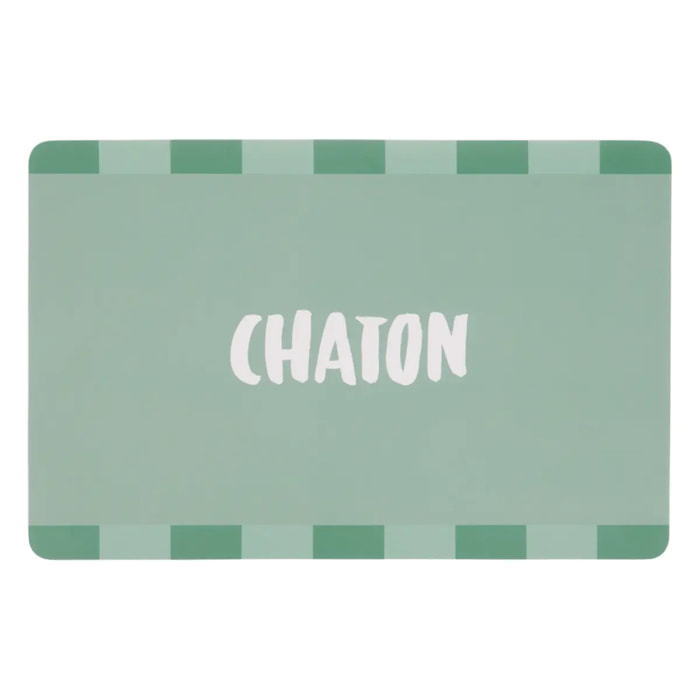 Set de table rectangulaire Chateau 30x45cm vert d'eau