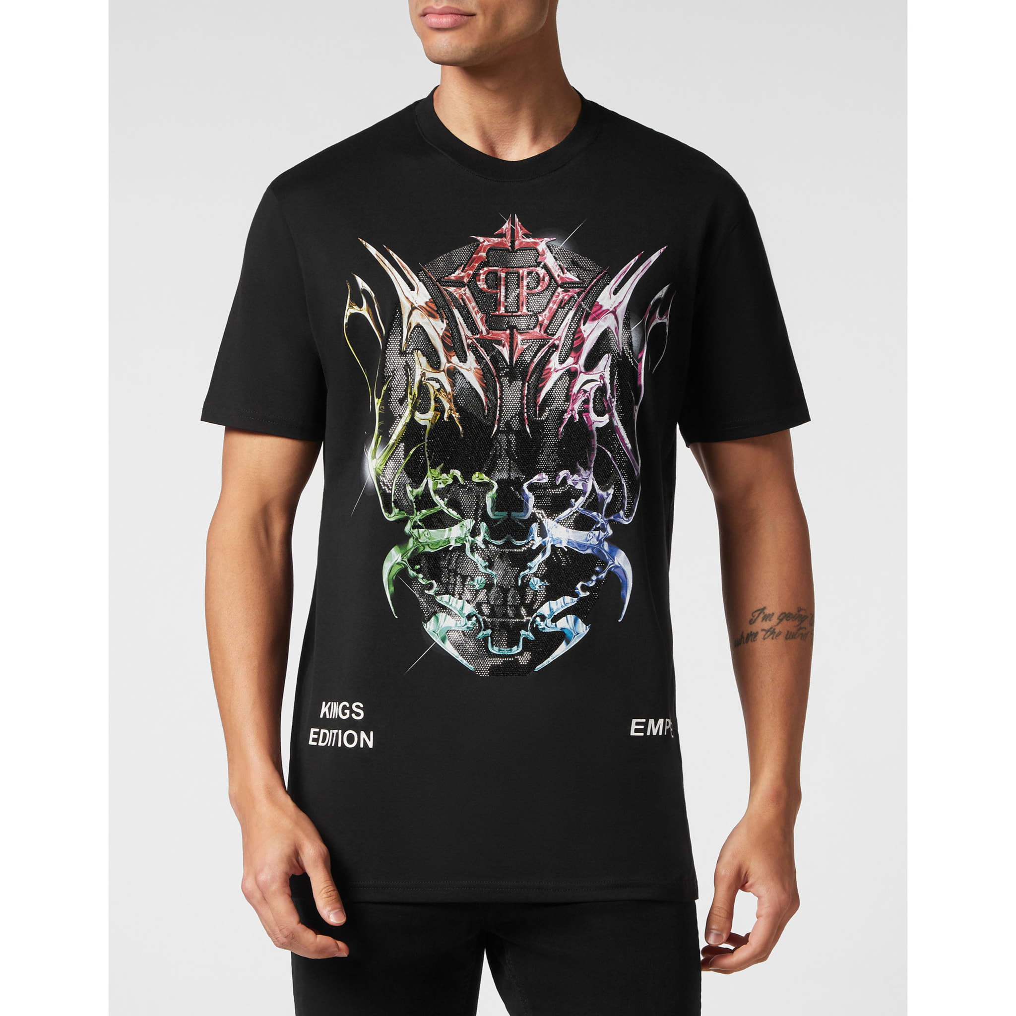 PHILIPP PLEIN Camiseta Cuello Redondo CHROME