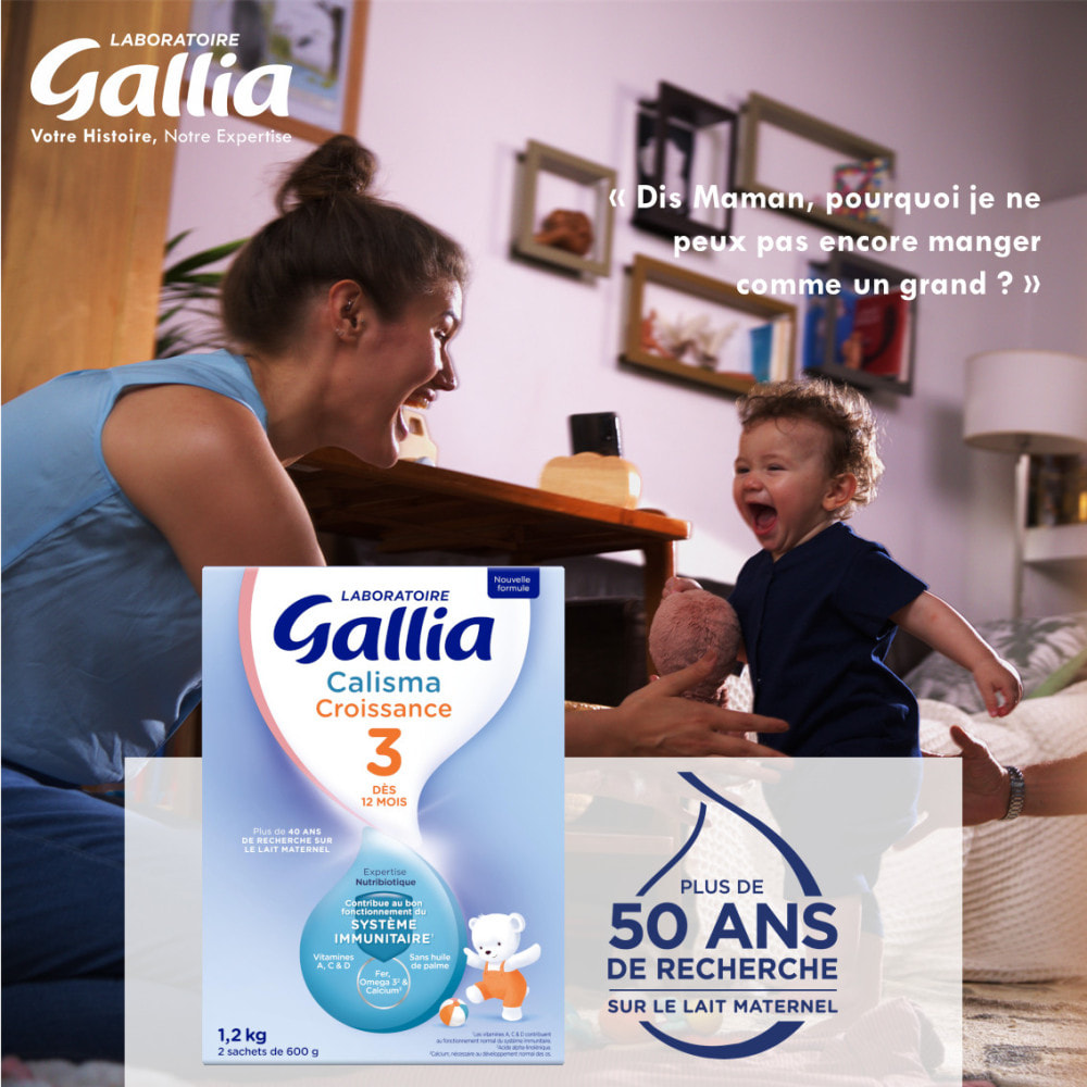 1 Boîte Croissance 3 (1,2kg) - Calisma Dès 12 Mois