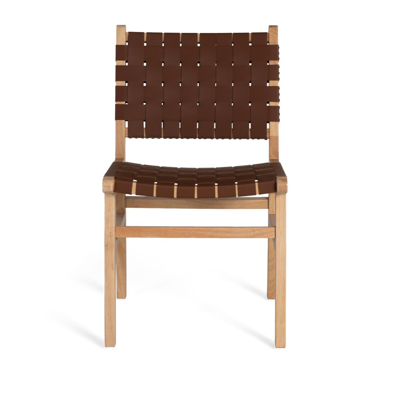 Silla de Madera de Caucho 50 Cm Estilo Contemporáneo