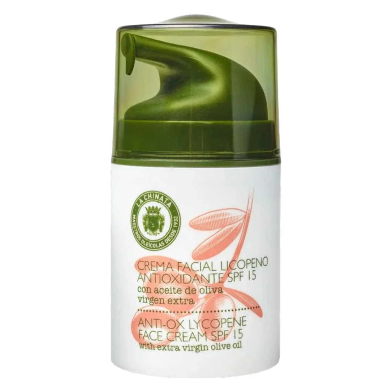 Crema Facial con Licopeno Antioxidante SPF15 La Chinata 50 ml