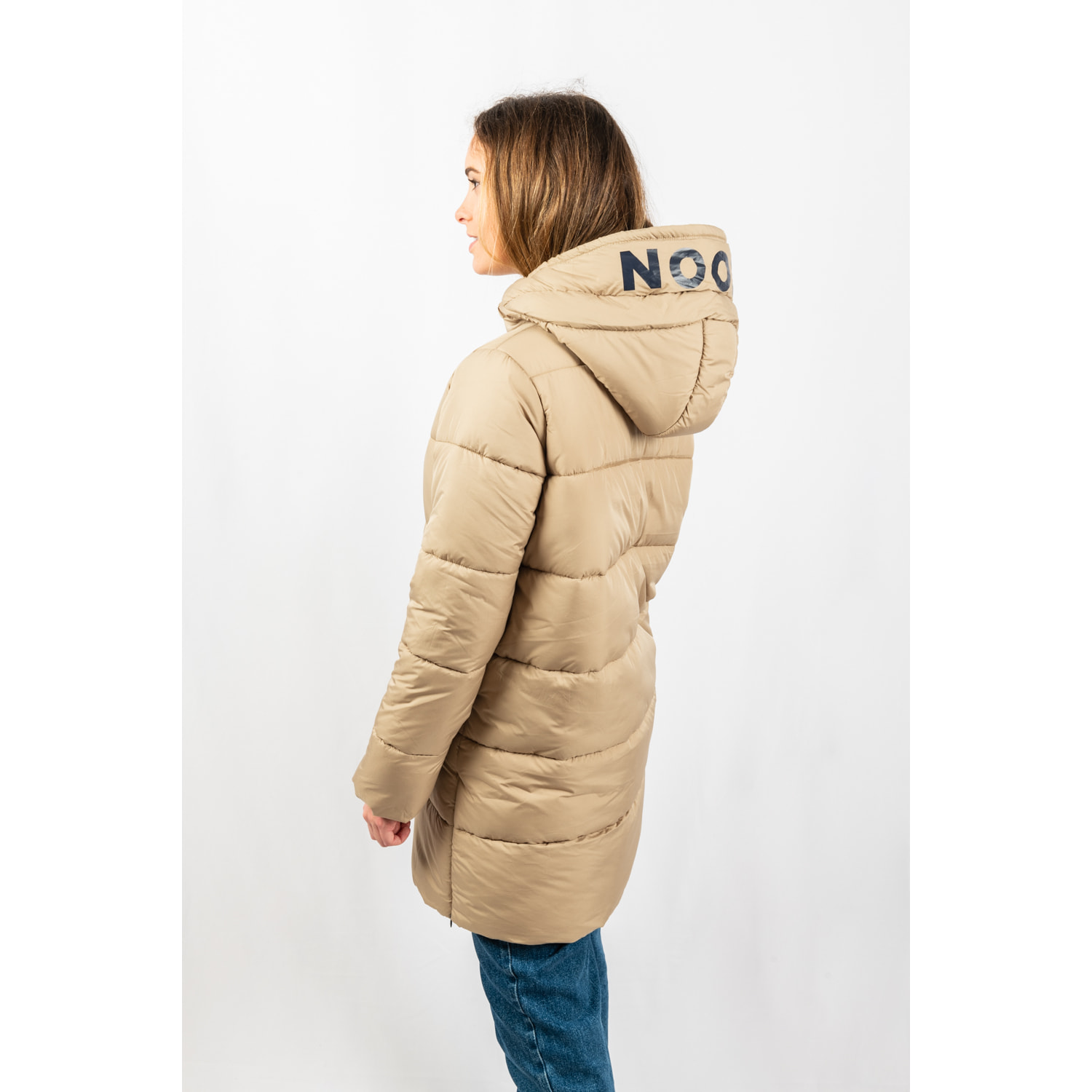 Chaqueta para mujer ECOON Paris Long Jacket - Beige