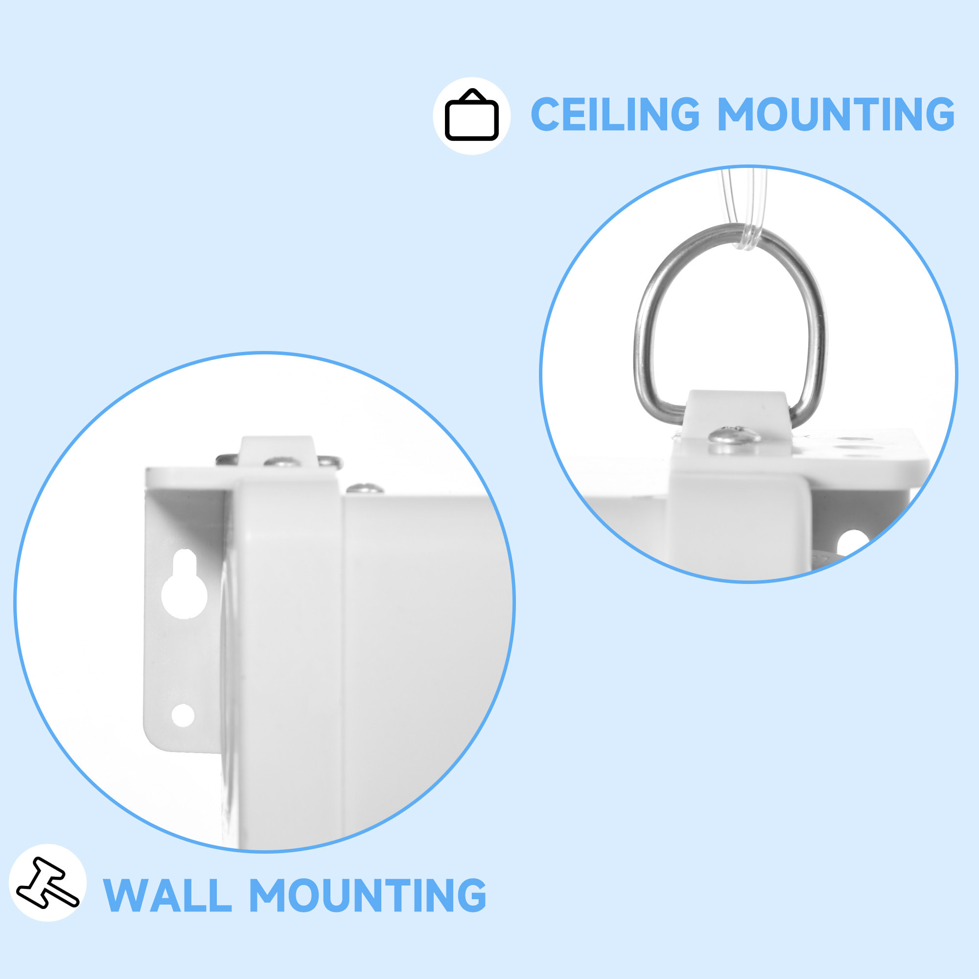 Pantalla de Proyector Manual 120 Pulgadas Pantalla de Proyección Portátil Formato 16:9 con Altura Ajustable para Interior y Exterior Cine en Casa Patio 266x149 cm Blanco