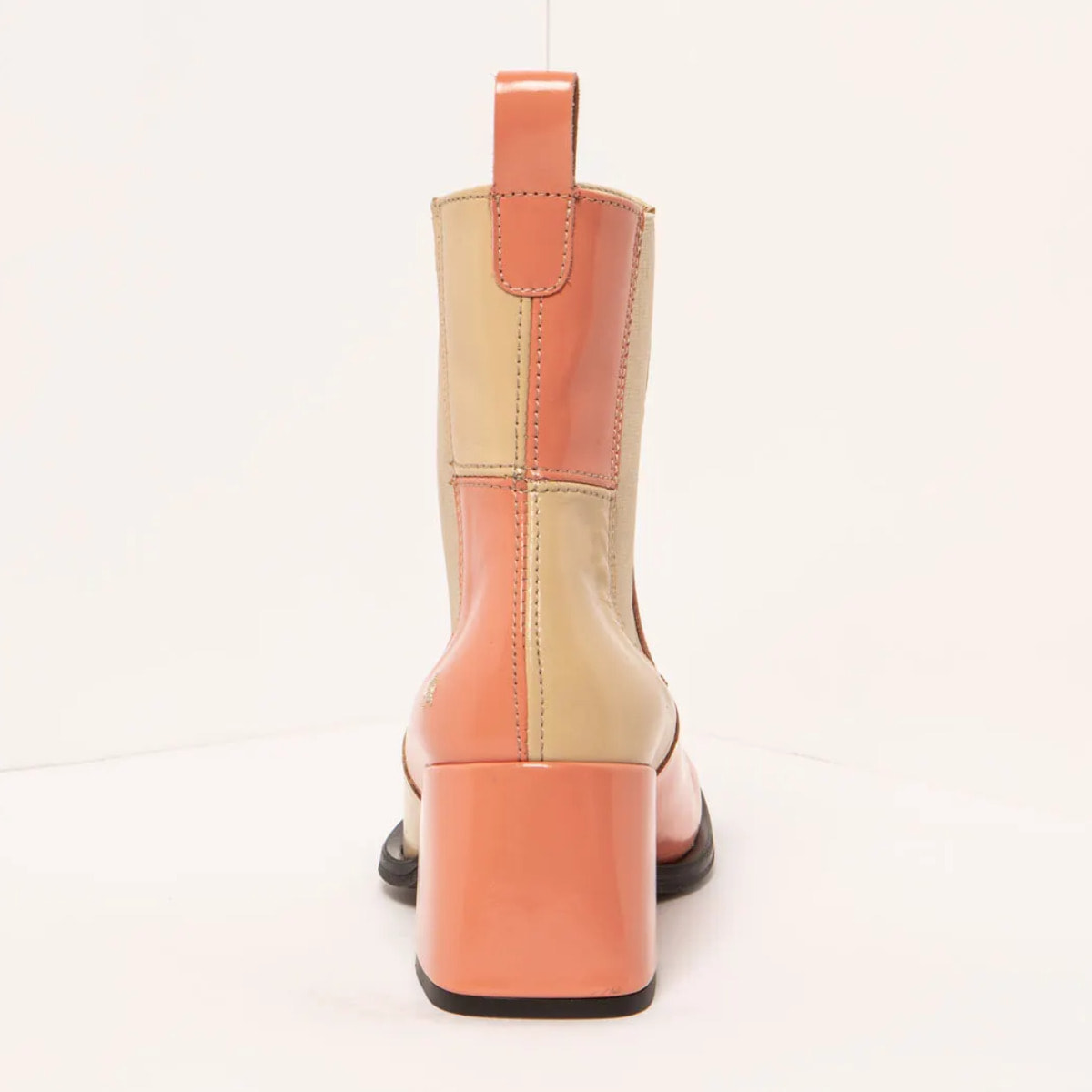 Botines 1707 NAPPA SHINNY CHAMPAGNE-FLAMINGO/ VERONA color Champagne-flamingo