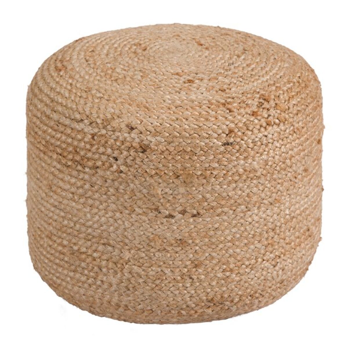 Pouf rond en jute beige D40 cm - Katy