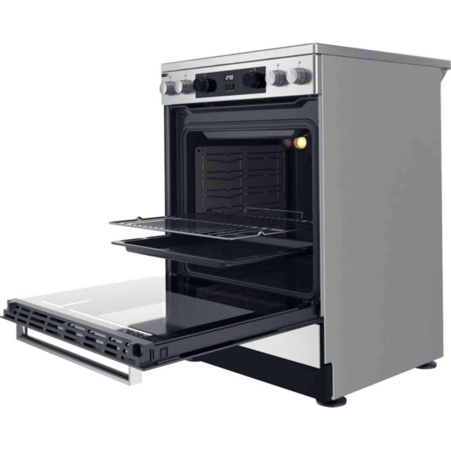 Cuisinière vitrocéramique WHIRLPOOL WS68V8CCX/FR Steam+