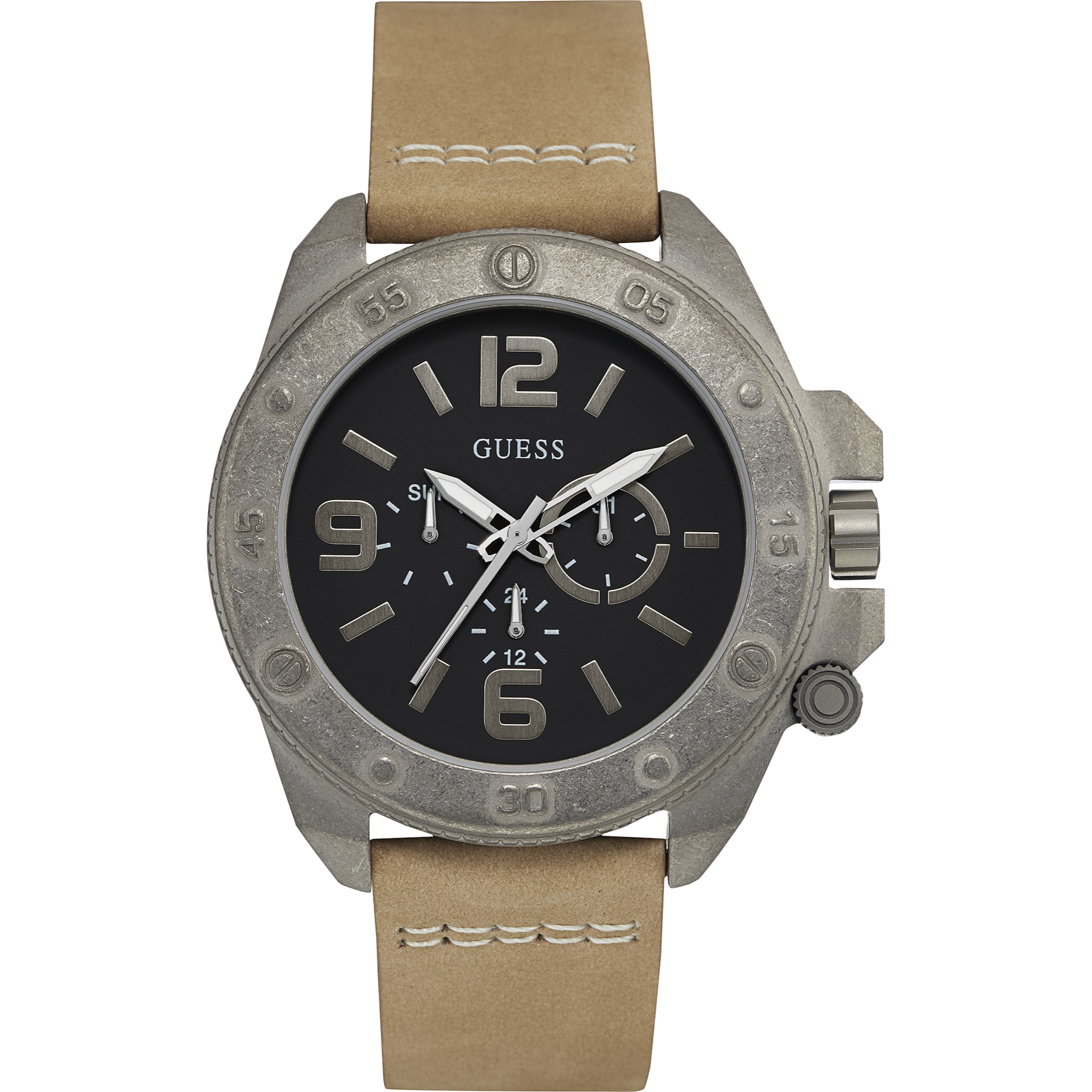 Reloj Guess W0659G4 Hombre Analogico Cuarzo con Correa de Pu & leather