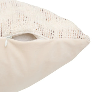 Coussin Betima rectangulaire 50x80cm blanc