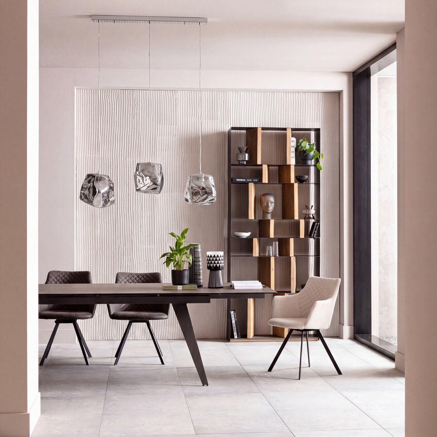 Suspension Aura 110cm fumée Kare Design