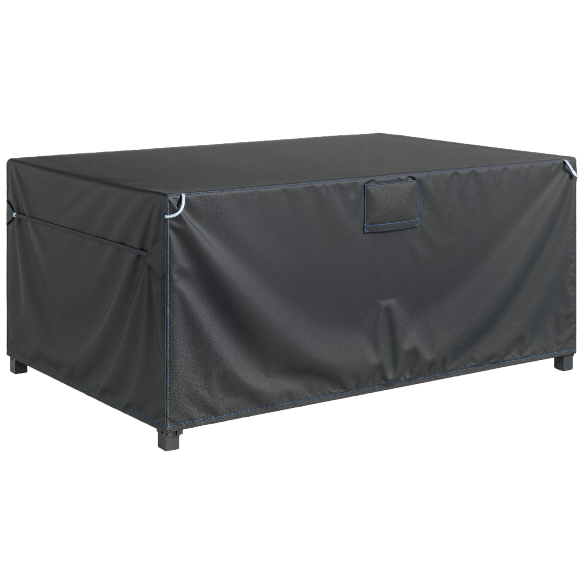Housse salon de jardin imperméable avec évent tissu oxford 420D noir