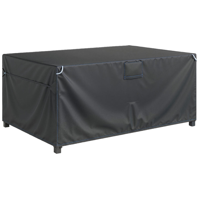 Housse salon de jardin imperméable avec évent tissu oxford 420D noir