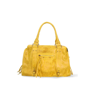 Borsa a spalla da donna - Modello Elara - Vera pelle - 41.0 x 28.0 x 13.0 cm