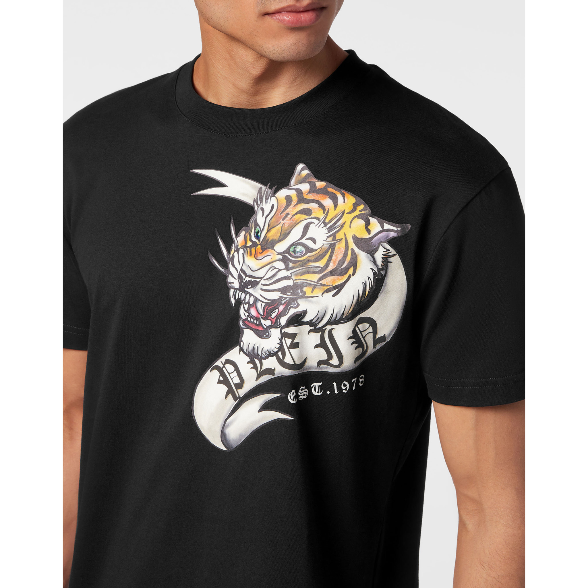 PHILIPP PLEIN T-Shirt Round Neck TATTOO