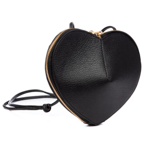 Barbaresco bolso de hombro mujer, con forma de corazón. Piel auténtica Dollaro.