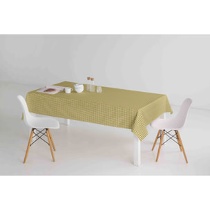 Nappe anti-tâches 100% coton Prent Ocre