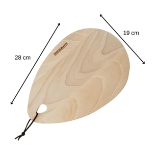 Planche à découper ovale en bois FSC 19 x 28 cm Fackelmann Nature