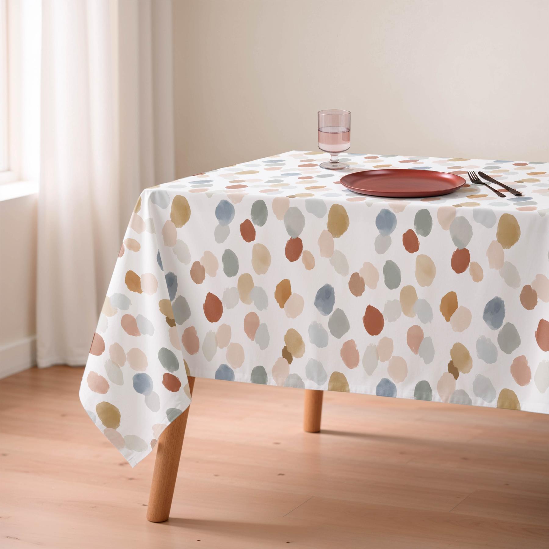 Nappe anti-taches JULES MULTICOLORE - en 100 % coton