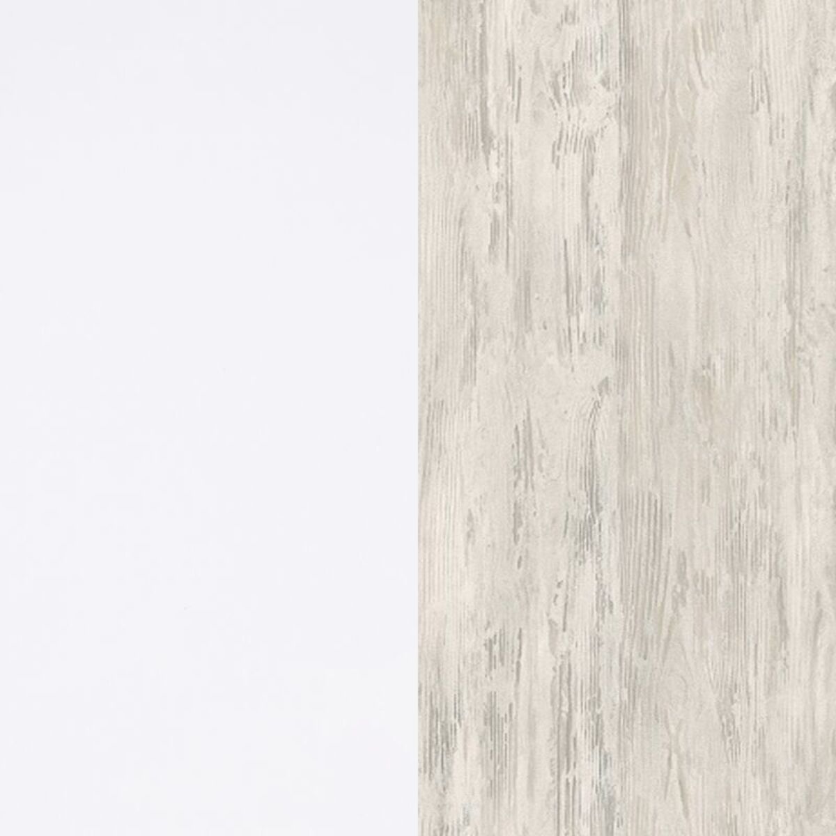 Cama doble juvenil con estante Nuit Blanco Artik (Blanco Mate) – Blanco Velho