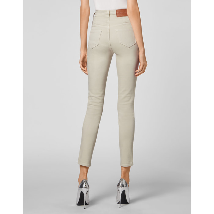 PHILIPP PLEIN Jegging a vita alta ICONIC PLEIN