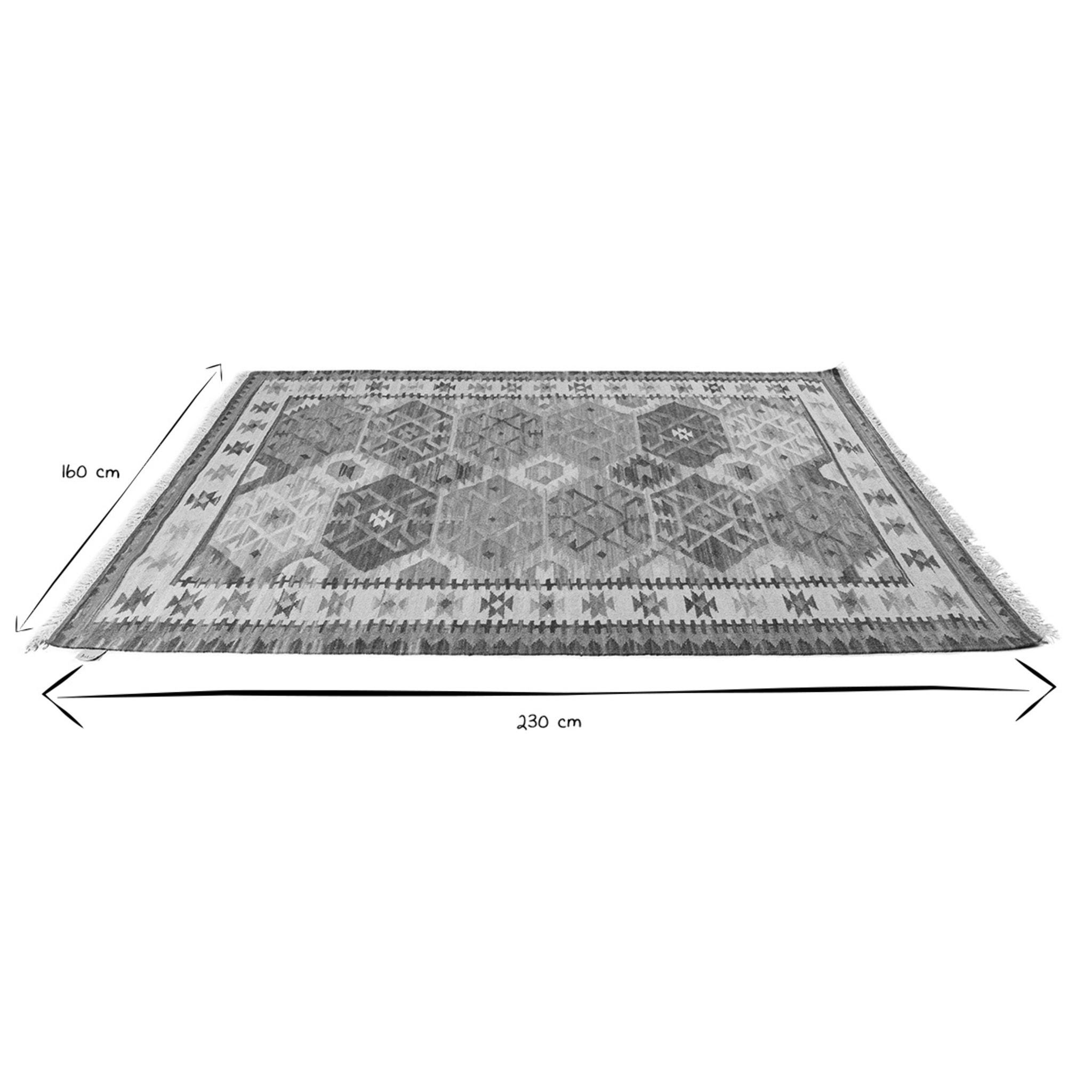 Tapis rectangulaire berbère multicolore 160 x 230 cm MOHA