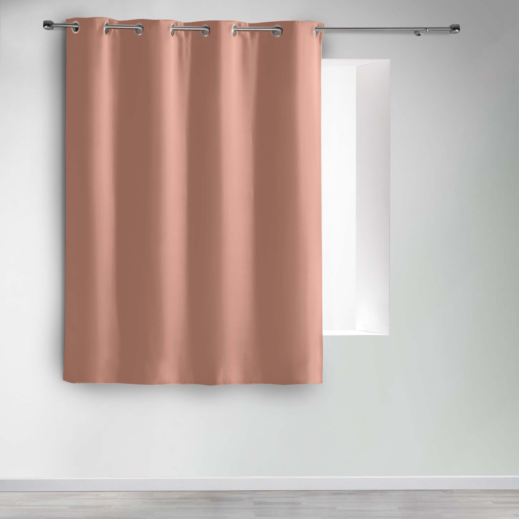 Rideau court obscurcissant 90 % adapté radiateur - Rose Blush
