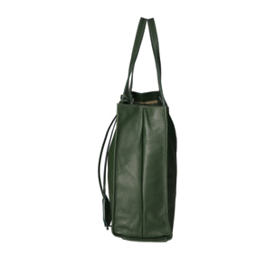 Borsa a spalla da donna In Vera pelle Made in Italy 34x32x11 cm