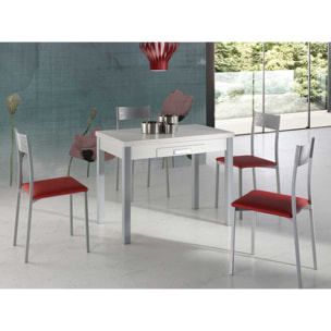 Mesa extensible con cajón