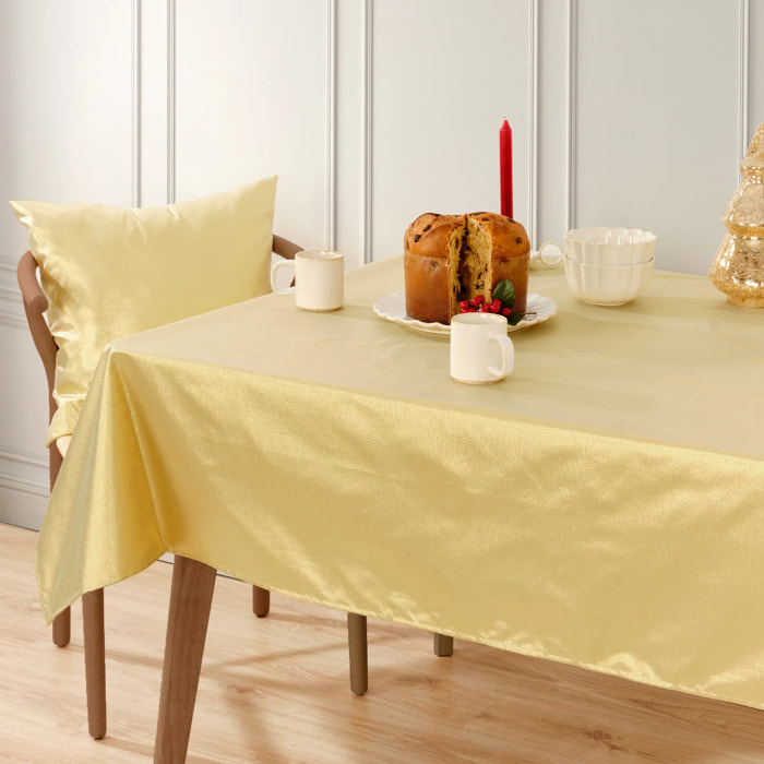 Nappe Anti-tâches Toucher du Tissu Jacquard R22120 Christmas Night Oro Lurex