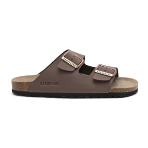 SANDALIA BABUNKERS MARRON