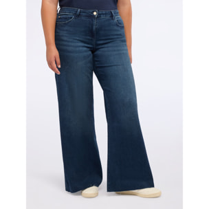 Fiorella Rubino - Jeans wide leg lavaggio blu - Blu