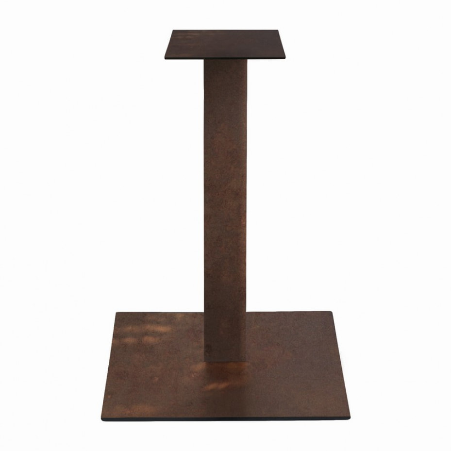 Base per tavolo SPARGI quadrata effetto bronzo 105 cm