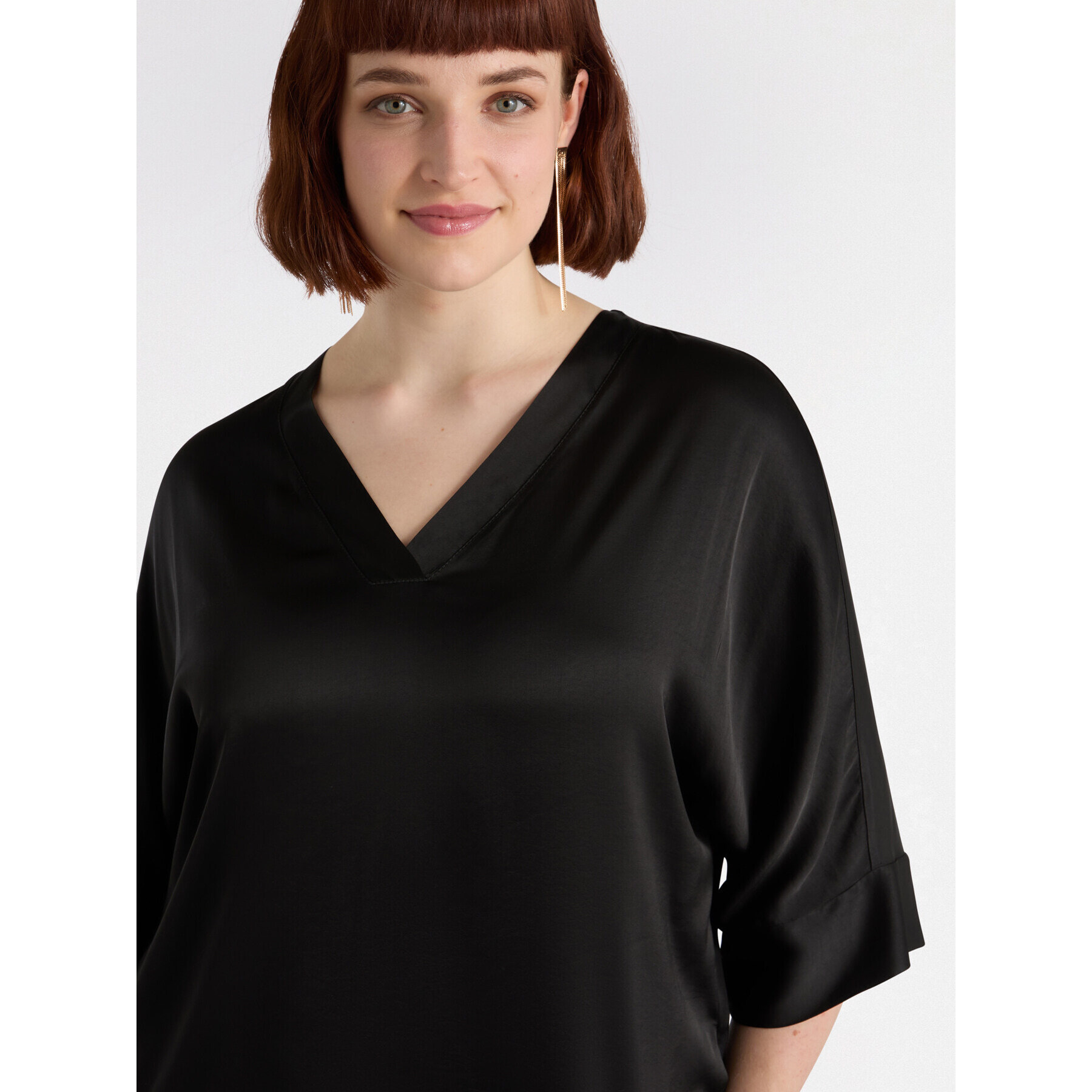 Fiorella Rubino - Blusa de raso - Negro