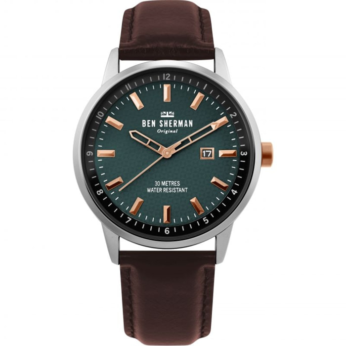 Reloj Ben Sherman WB030NT Hombre Analogico Cuarzo con Correa de Piel