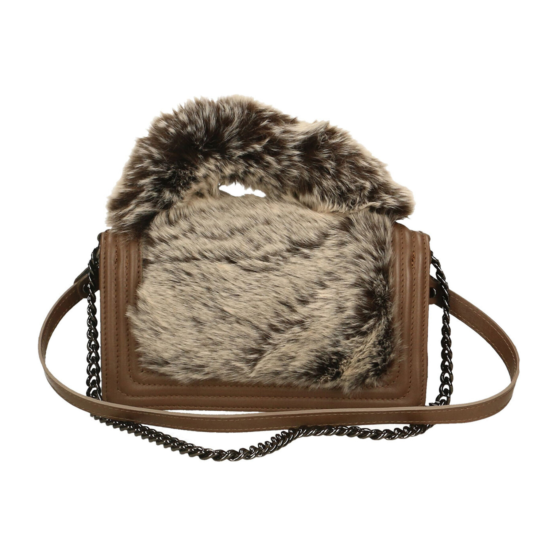 Borsa a tracolla da donna In Vera pelle Made in Italy 24x14x9 cm