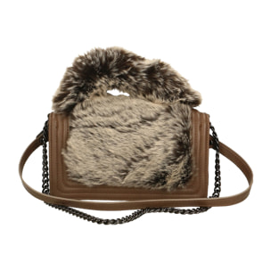 Borsa a tracolla da donna In Vera pelle Made in Italy 24x14x9 cm