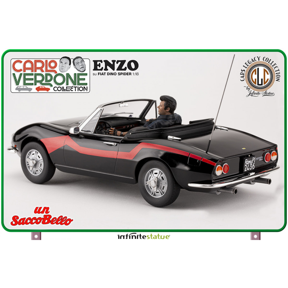 Enzo Su Fiat Dino Spider 1:18 Resin Car Statua Infinite Statua