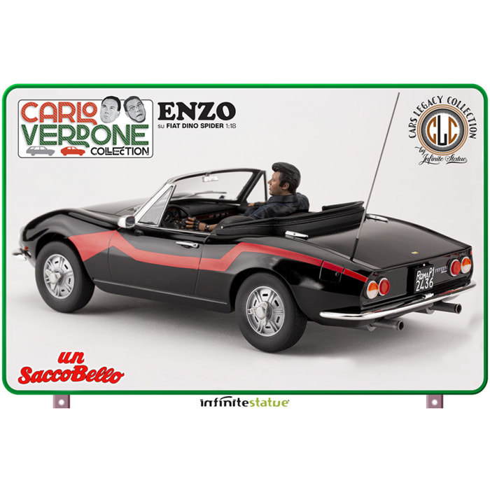 Enzo Su Fiat Dino Spider 1:18 Resin Car Statua Infinite Statua