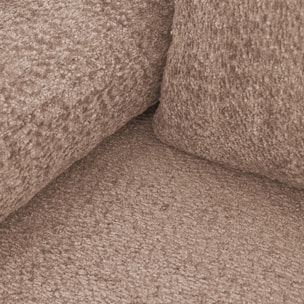 Canapé convertible 3 places en tissu bouclé - LARIA