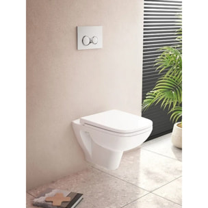 S20 36x34x48 cm cuvette suspendue en céramique avec bride, sortie horizontale, vendue sans abattant, blanc (5505-003-0101)