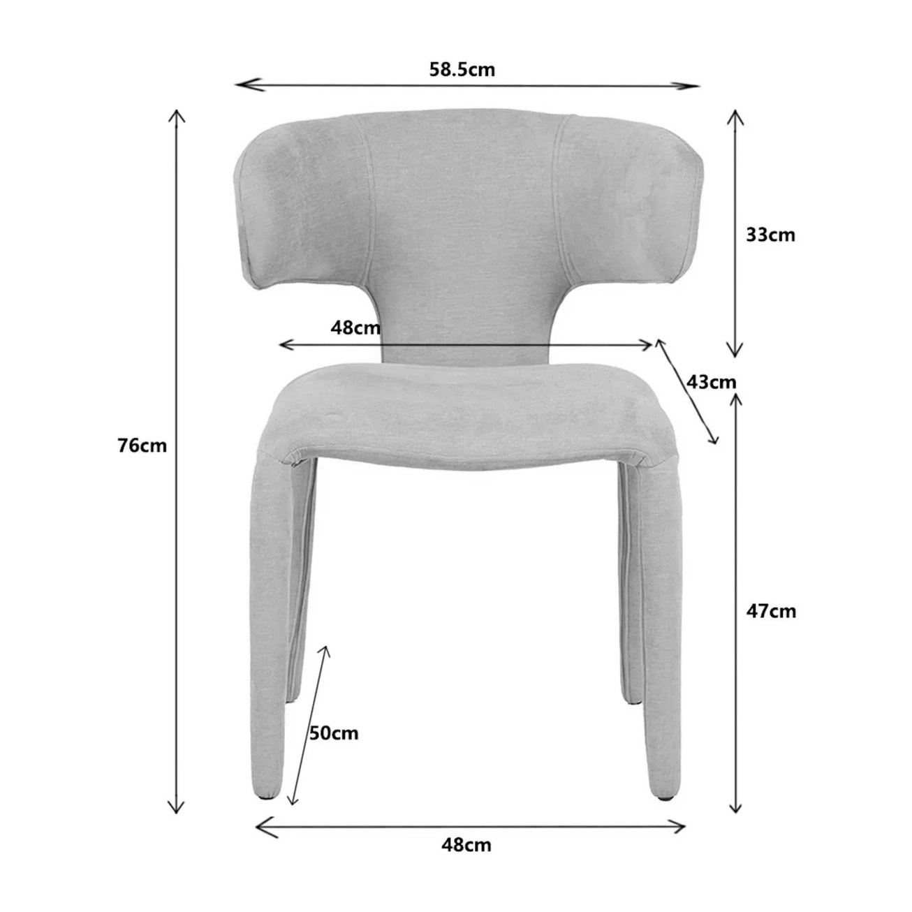 Chaise Tobi Mix verte Kare Design
