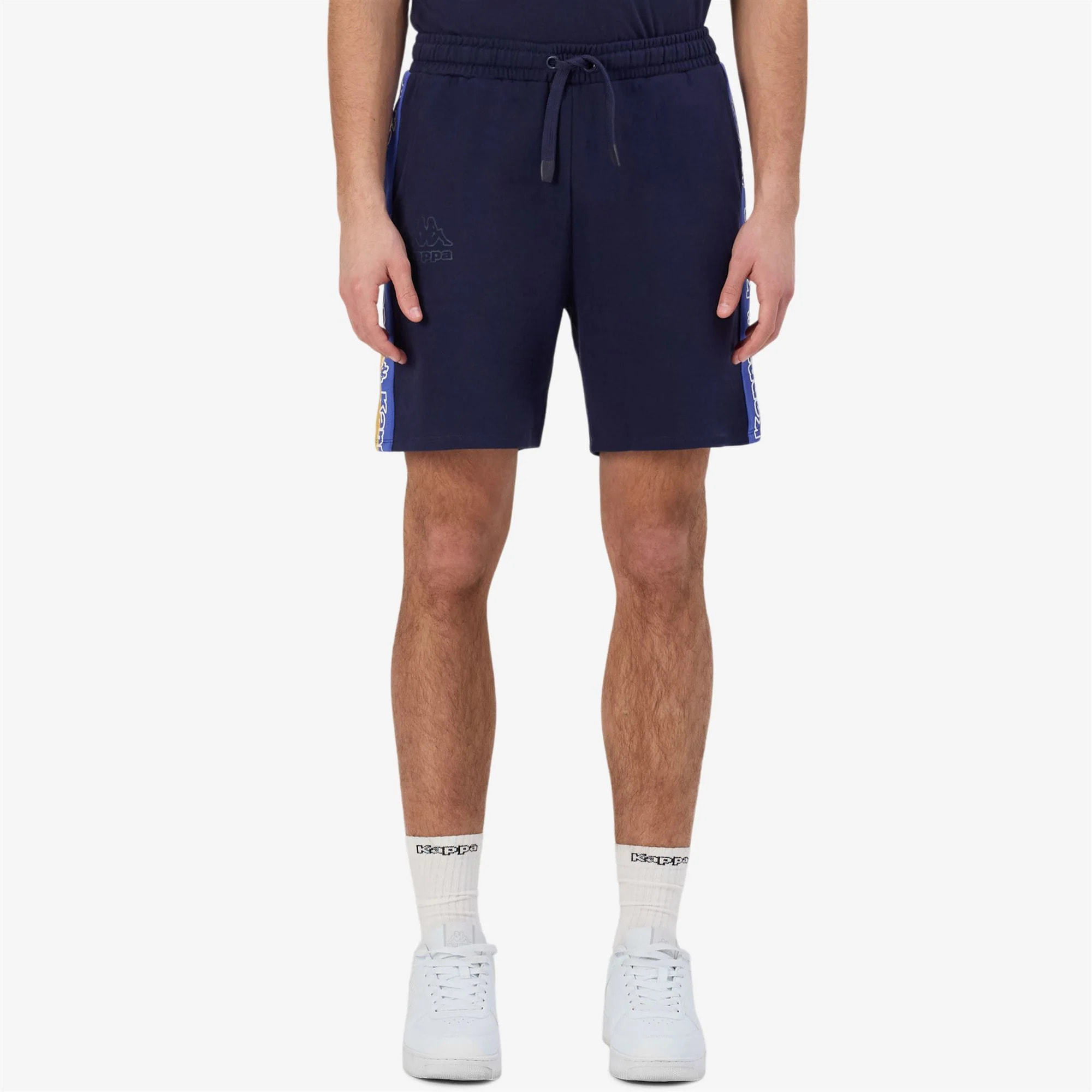 Kappa - Pantaloni Corti Uomo Blu - Logo Tape Gerri